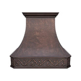 Akicon Custom Copper Range Hood Handmade with Custom Size and Finish