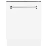 24" Dishwasher with White Matt panel, Stainless Tub, DWV-WM-24