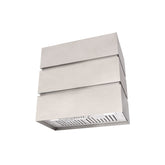 Akicon 30" Stainless Steel Wall Mount Range Hood, 3 Stacks Kitchen Hood with 600 CFM Vent Motor