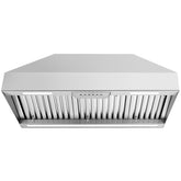 36" Range Hood Insert ,600 CFM Stainless Steel Kitchen Vent Hood with 4 Speeds 3CCT LED Lights