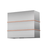 Akicon 36" Stainless Steel Wall Mount Range Hood with 600 CFM Vent Hood - AK-HS36HC-BS