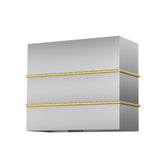 Akicon 36" Stainless Steel Wall Mount Range Hood with 600 CFM Vent Hood - AK-HS36HC-BS