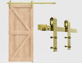 6.6FT Colorful Sliding Barn Door Track Kit for 1 Doors, J Shape(No Door)