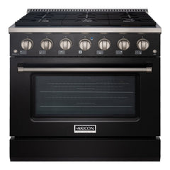 36" Slide-in Freestanding Professional Style Gas Range with 5.2 Cu. Ft. Oven, 6 Burners