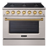 36" Slide-in Freestanding Professional Style Gas Range with 5.2 Cu. Ft. Oven, 6 Burners