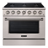 36" Slide-in Freestanding Professional Style Gas Range with 5.2 Cu. Ft. Oven, 6 Burners