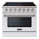 36" Slide-in Freestanding Professional Style Gas Range with 5.2 Cu. Ft. Oven, 6 Burners
