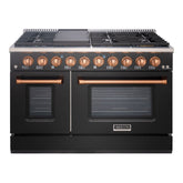 48" Slide-in Freestanding Professional Style Gas Range with 6.7 Cu. Ft. Oven, 8 Burners