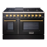 48" Slide-in Freestanding Professional Style Gas Range with 6.7 Cu. Ft. Oven, 8 Burners