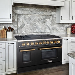 48" Slide-in Freestanding Professional Style Gas Range with 6.7 Cu. Ft. Oven, 8 Burners