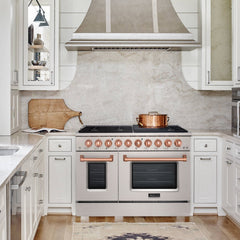 48" Slide-in Freestanding Professional Style Gas Range with 6.7 Cu. Ft. Oven, 8 Burners