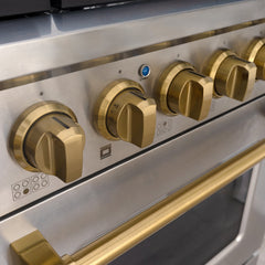 48" Slide-in Freestanding Professional Style Gas Range with 6.7 Cu. Ft. Oven, 8 Burners