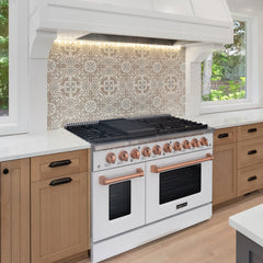 48" Slide-in Freestanding Professional Style Gas Range with 6.7 Cu. Ft. Oven, 8 Burners