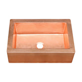 Akicon Single Bowl Farmhouse Apron Copper Kitchen Sink - AKS501-C
