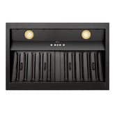 30" Range Hood Insert, Stainless Steel Kitchen Vent Hood with Dimmable LED Lights, 600CFM
