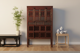 19th Century Lattice Kitchen Cabinet