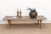 74" Long Antique Heritage Teak Coffee Table