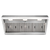 42" Range Hood Insert, Ultra Quiet Stainless Steel 8" Ducted with 1200 CFM Powerful Suction