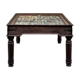 1800s Teak Wood Door 8- Seater Dining Table With Colored Patina