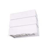 Akicon 36" Stainless Steel Wall Mount Range Hood, 3 Stacks Kitchen Hood with 600 CFM Vent Motor
