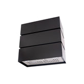 Akicon 30" Stainless Steel Wall Mount Range Hood, 3 Stacks Kitchen Hood with 600 CFM Vent Motor
