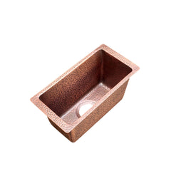 Akicon Custom Copper Bar Sink Handcrafted Prep Sink for Kitchen