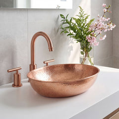 Akicon Custom Copper Vessel Sink Handcrafted Bathroom Sink