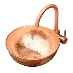 Akicon Custom Copper Vessel Sink Handcrafted Bathroom Sink