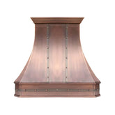 Akicon Custom Copper Range Hood Handmade with Custom Size and Finish