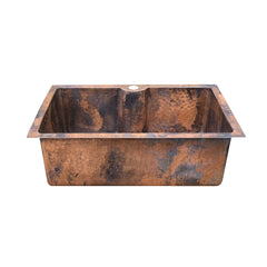 Akicon Custom Handcrafted Copper Undermount Kitchen Sink