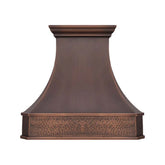 Akicon Custom Handcrafted Classic Copper Range Hood Made to Order