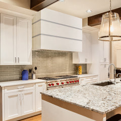 Akicon 30" Stainless Steel Wall Mount Range Hood, 3 Stacks Kitchen Hood with 600 CFM Vent Motor