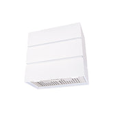 Akicon 30" Stainless Steel Wall Mount Range Hood, 3 Stacks Kitchen Hood with 600 CFM Vent Motor