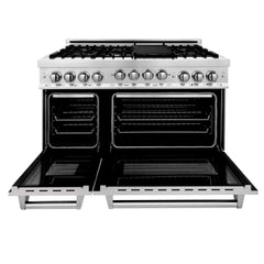 48" Gas on Gas Range in Stainless, Dura Snow Doors, RG-SN-48