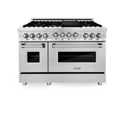 48" Gas on Gas Range in Stainless, Dura Snow Doors, RG-SN-48