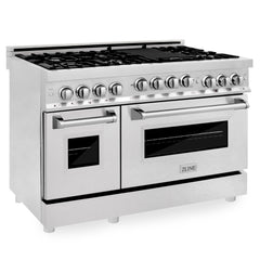 48" Gas on Gas Range in Stainless, Dura Snow Doors, RG-SN-48