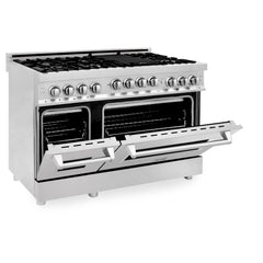 48" Gas on Gas Range in Stainless, Dura Snow Doors, RG-SN-48