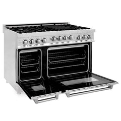 48" Gas on Gas Range in Stainless, Dura Snow Doors, RG-SN-48