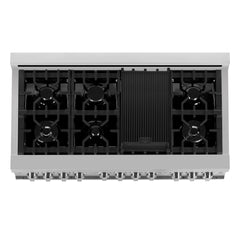 48" Gas on Gas Range in Stainless, Dura Snow Doors, RG-SN-48