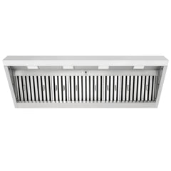 54" Range Hood Insert, Ultra Quiet Stainless Steel 8" Ducted with 1200 CFM Powerful Suction
