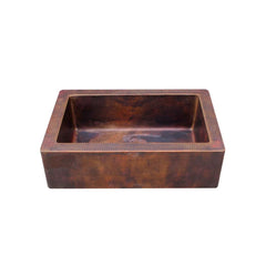 Akicon Single Bowl Farmhouse Apron Copper Kitchen Sink - AKS501-C