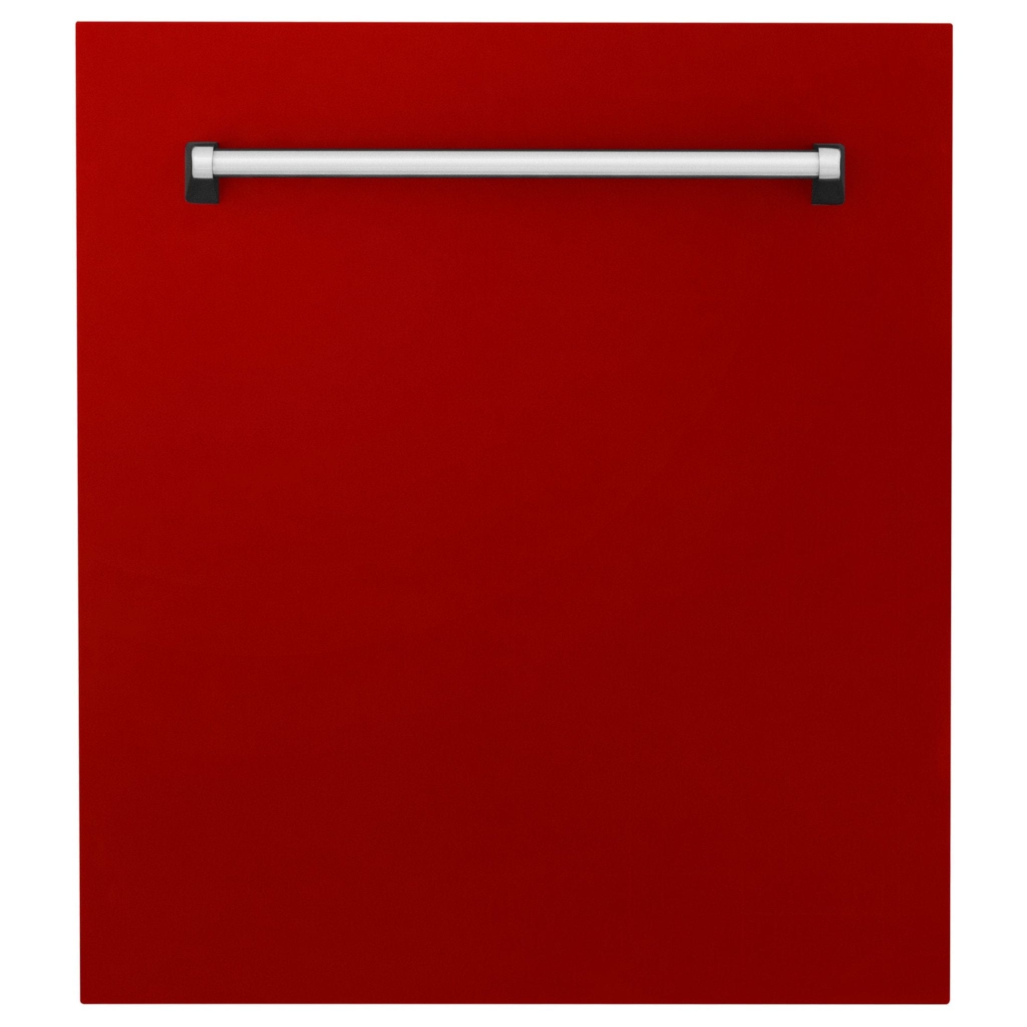 24" Dishwasher with Red Gloss panel, Stainless Tub, DWV-RG-24