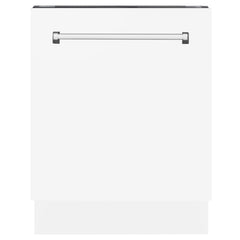 24" Dishwasher with White Matt panel, Stainless Tub, DWV-WM-24