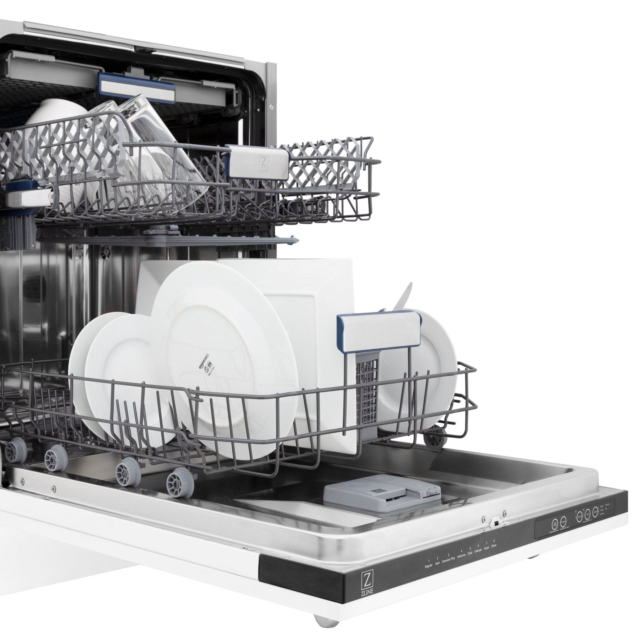 24" Dishwasher with White Matt panel, Stainless Tub, DWV-WM-24