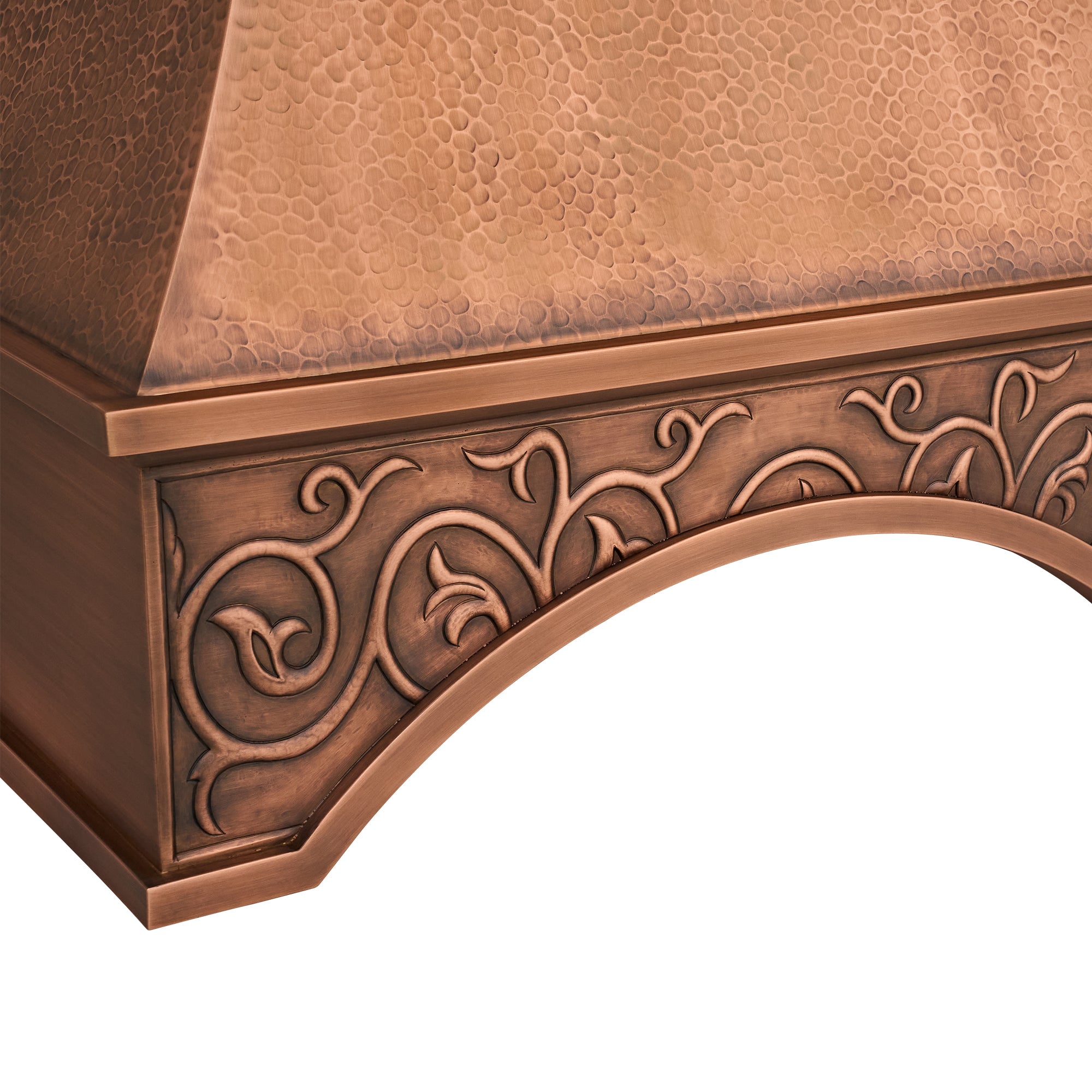Akicon Custom Copper Range Hood Handmade with Custom Size and Finish