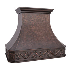 Akicon Custom Copper Range Hood Handmade with Custom Size and Finish