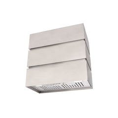 Akicon 30" Stainless Steel Wall Mount Range Hood, 3 Stacks Kitchen Hood with 600 CFM Vent Motor