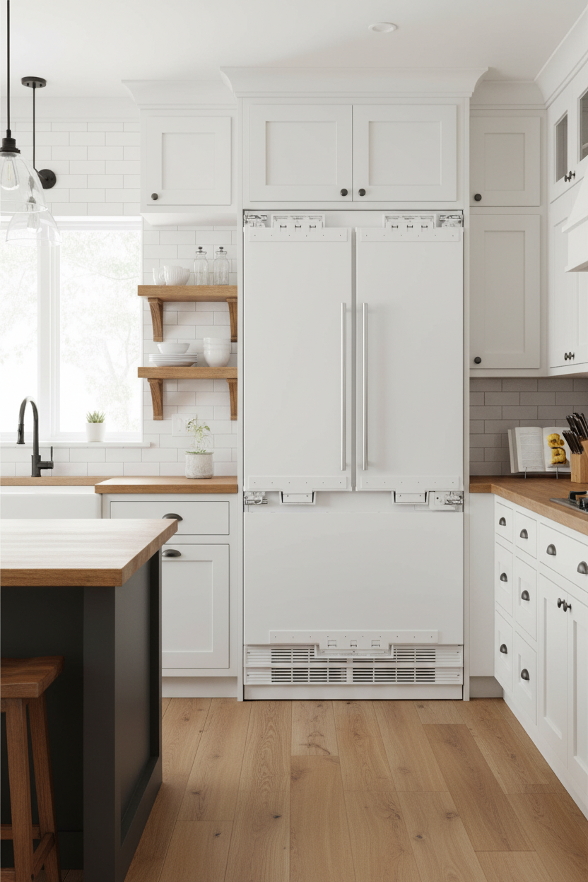 36” Built-In, Counter Depth, Panel Ready, French Door Refrigerator KR365FD