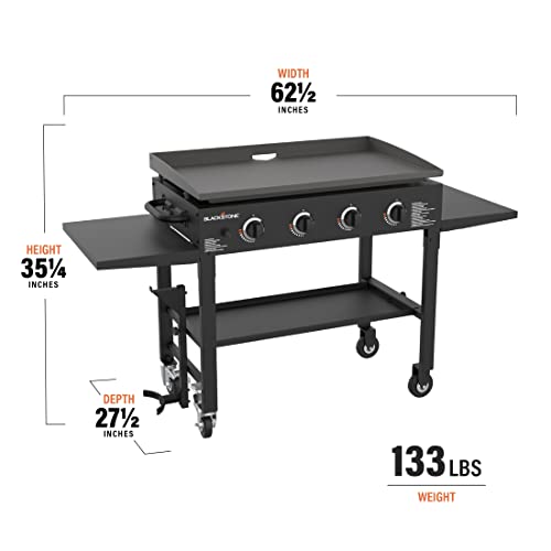 36 Inch Gas Griddle Cooking Station Outdoor Griddle Station with Side Shelf