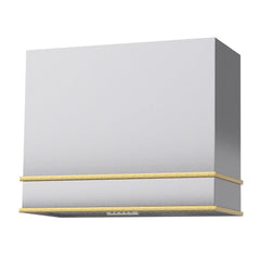 Akicon 36" Stainless Steel Range Hood with 600 CFM Insert & 6-Burner Gas Range Combo – Powerful Ventilation, Convection Oven, Multiple Finishes